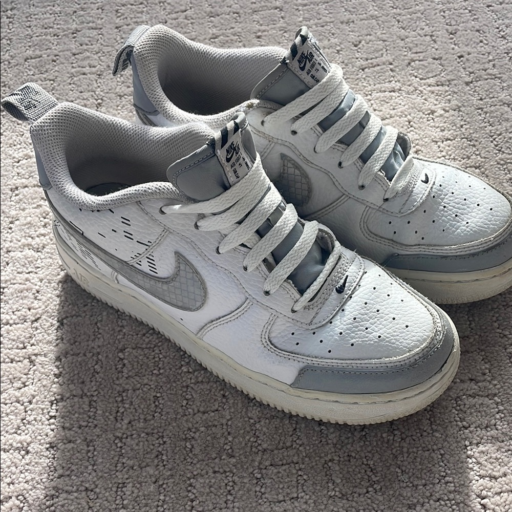 Nike White and Gray Sneakers